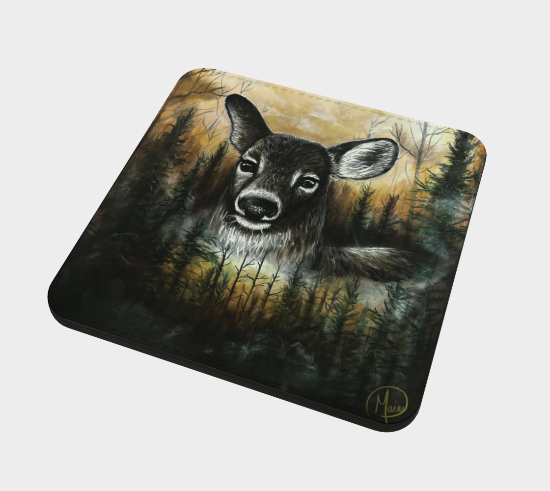 4 Sous-verres Chevreuil