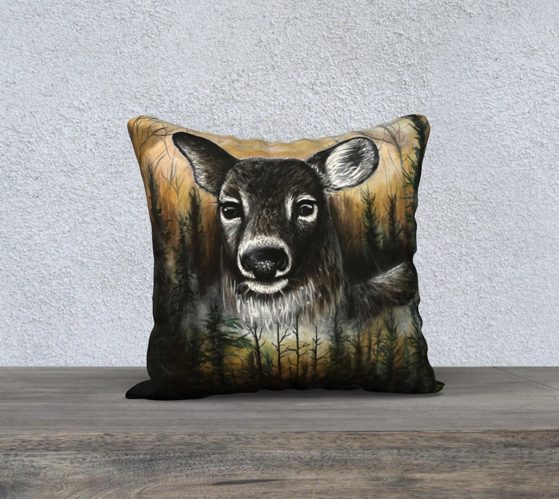 Housse de coussin - Chevreuil