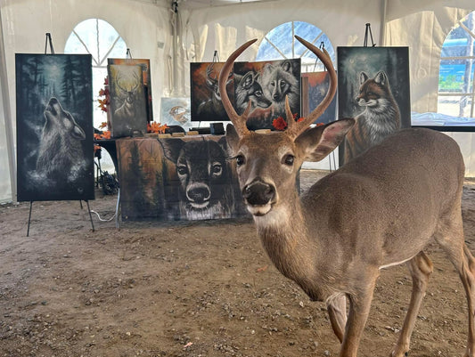 PEINTURE EN DIRECT AU PARC OMEGA