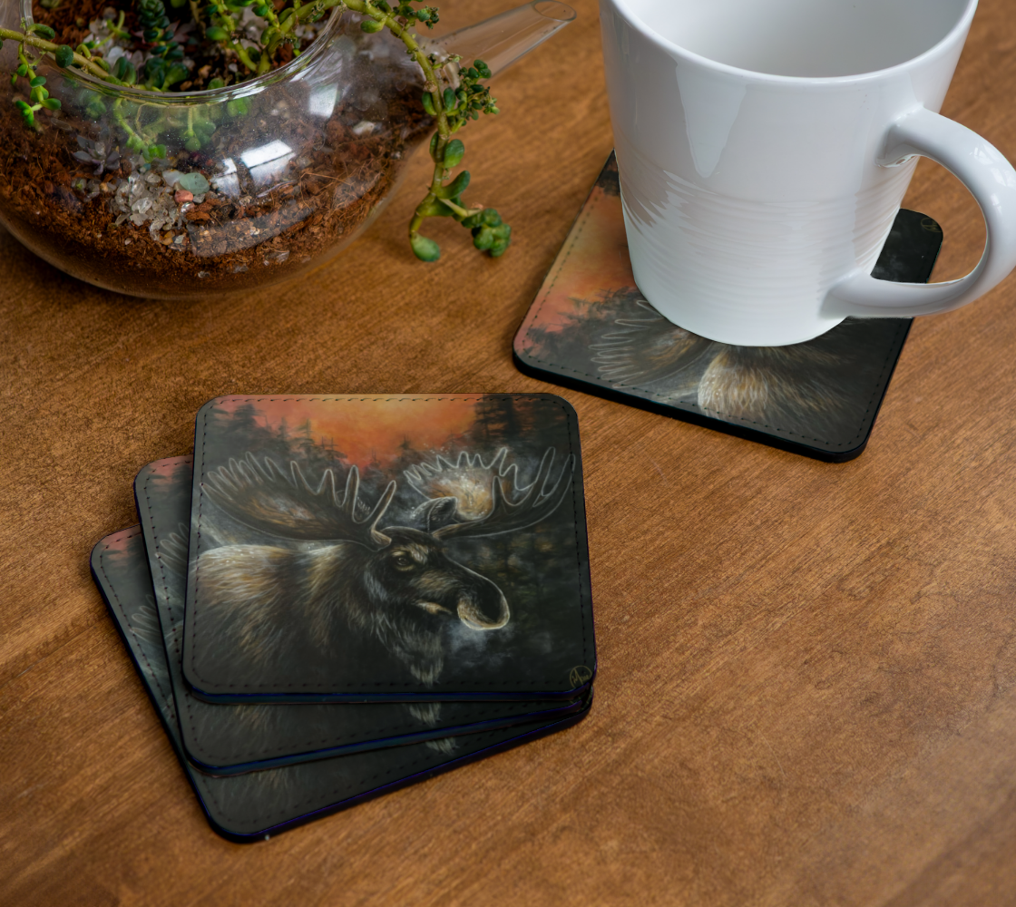 4 Sous-verres Orignal