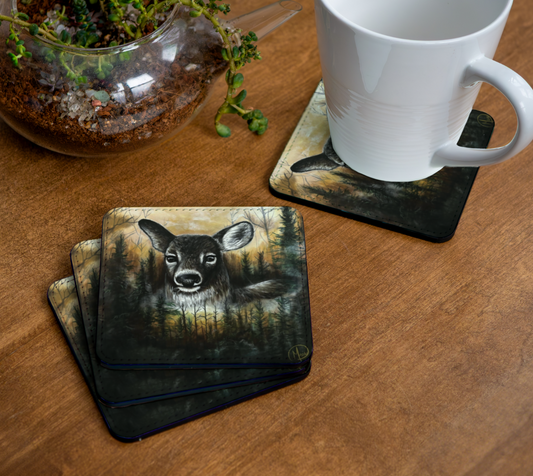 4 Sous-verres Chevreuil