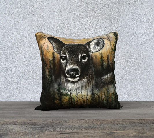 Housse de coussin - Chevreuil