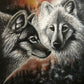 Housse de coussin - Loups